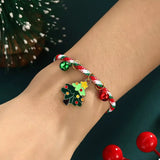 Christmas Charm Braided Rope Bracelet