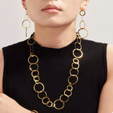 18K Gold-Plated Chain Link Statement Necklace