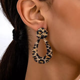 18K Gold-Plated Leopard Dangle Earrings