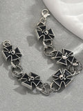 Gothic Skull Cross Chain Bracelet | Stylish Jewelry