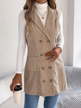 Double-Breasted Long Vest Coat
