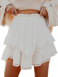 Lovelet Lace Detail Layered Skirt