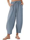 Full Size Drawtising Cropped Jogger Pants Plus Size