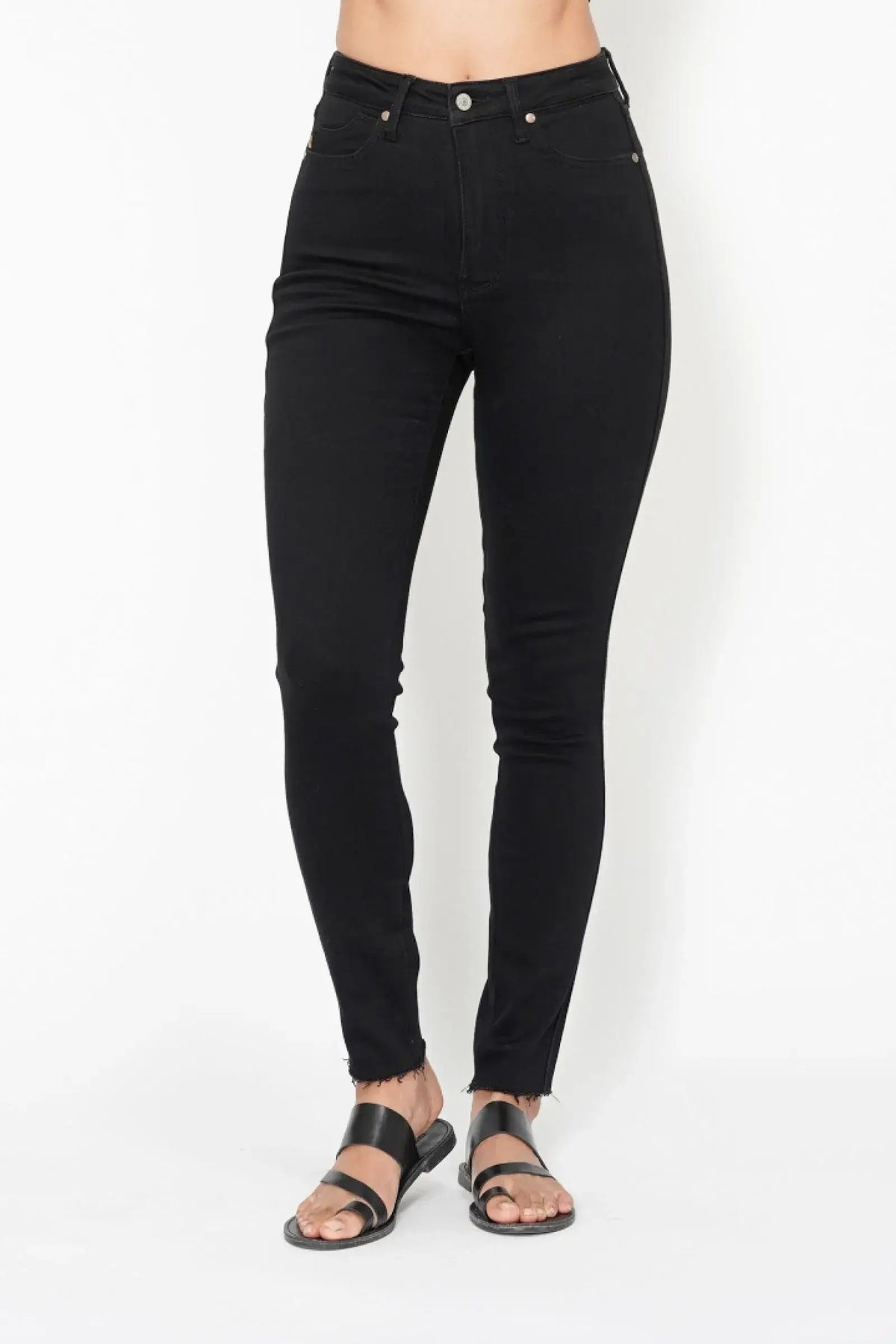 Judy Blue Full Size High Waisted Tummy Control Shield Pockets Skinny Jeans Plus Size