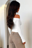 Single Shoulder Long Sleeve T-Shirt