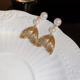 18K Gold-Plated Alloy Geometric Earrings