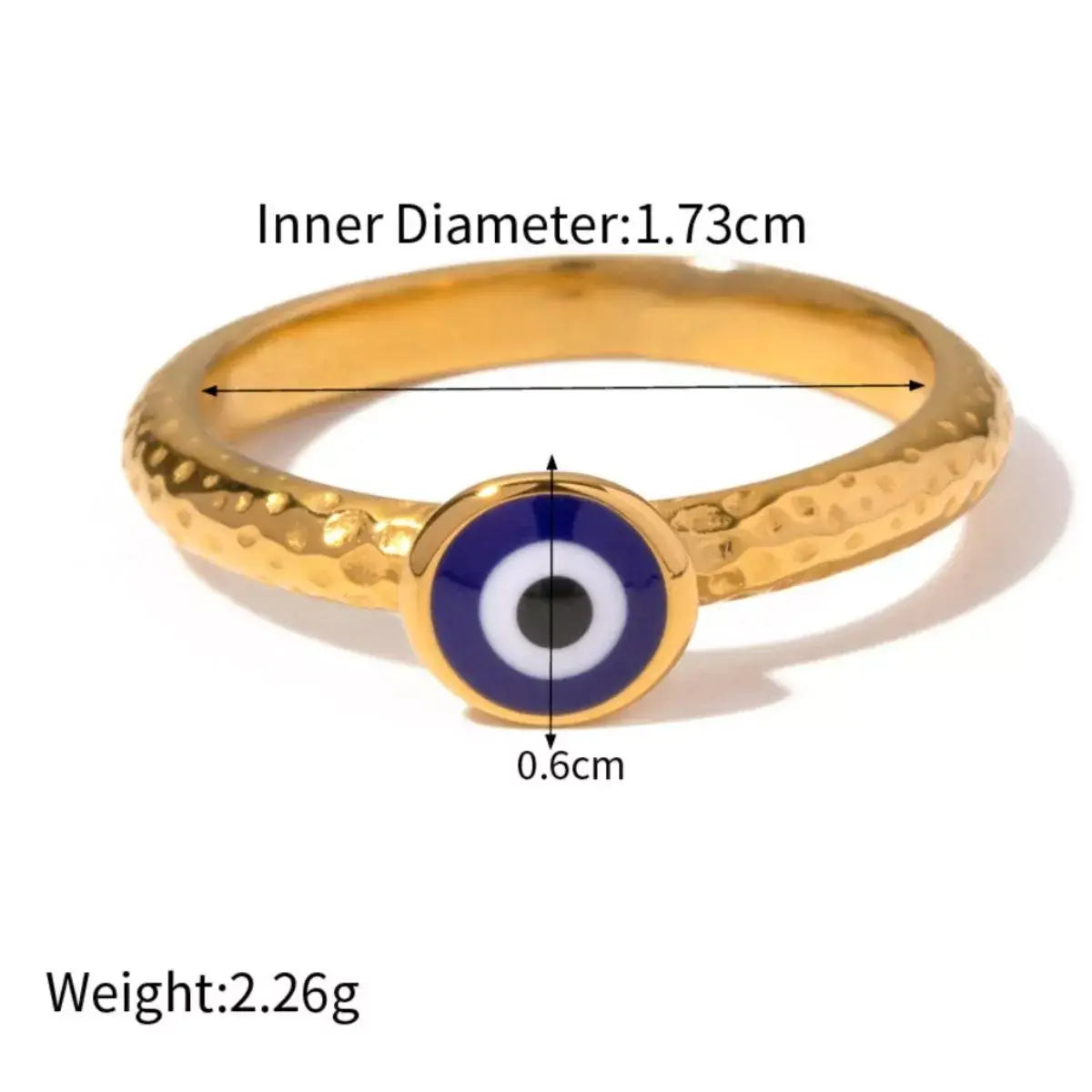 18K Gold-Plated Natural Stone Ring