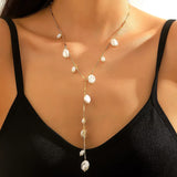 18K Gold-Plated Pearl Necklace