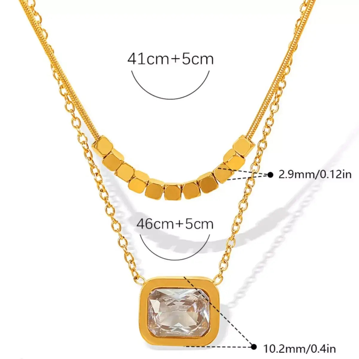 18K Gold-Plated Pendant Necklace