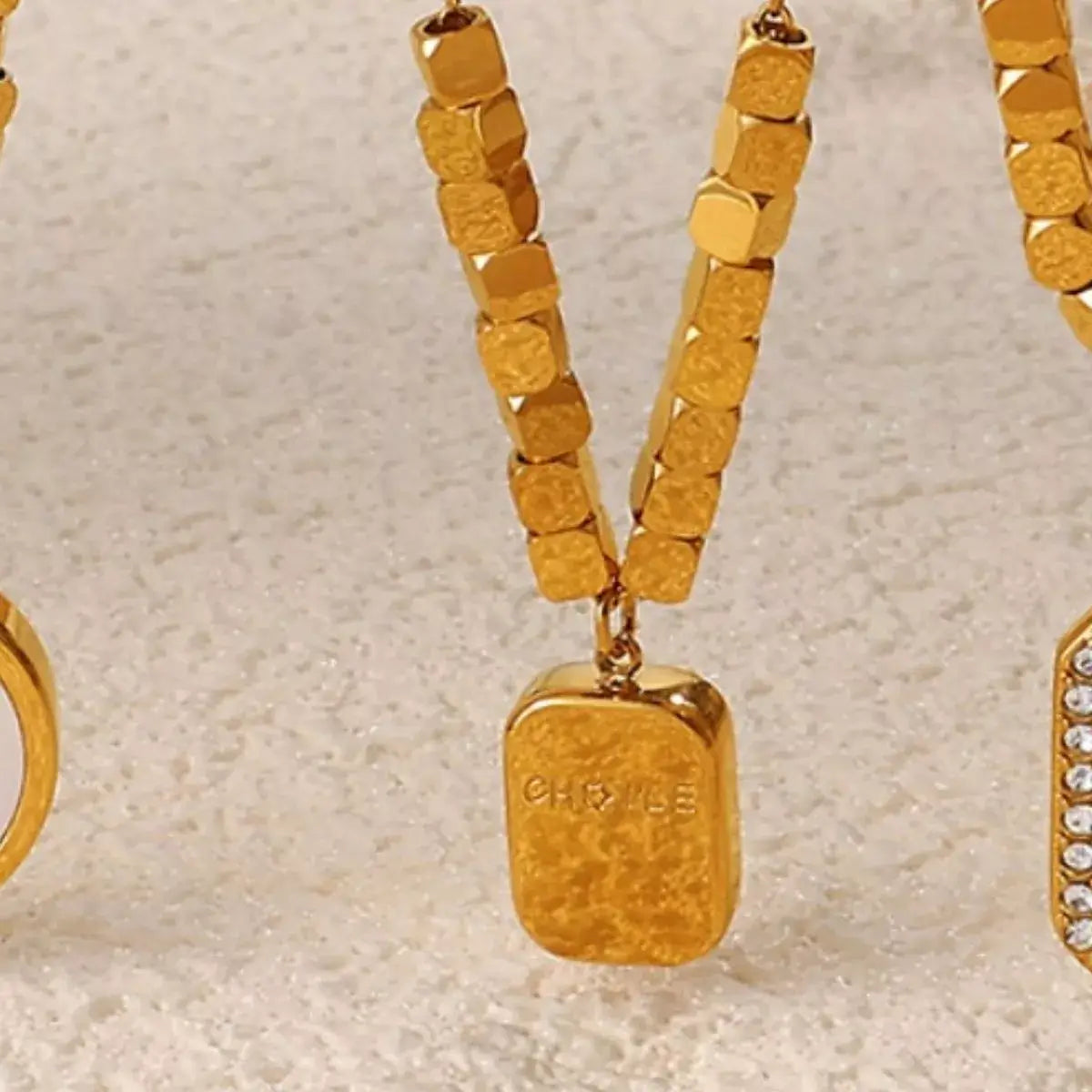 18K Gold-Plated Pendant Necklace