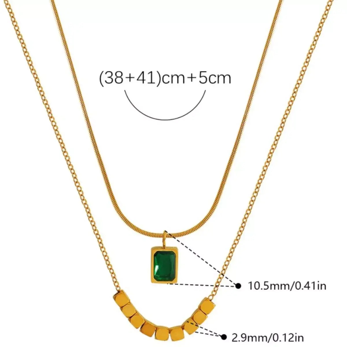 18K Gold-Plated Pendant Necklace