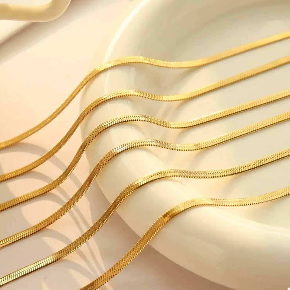 18K Gold-Plated Titanium Steel Necklace