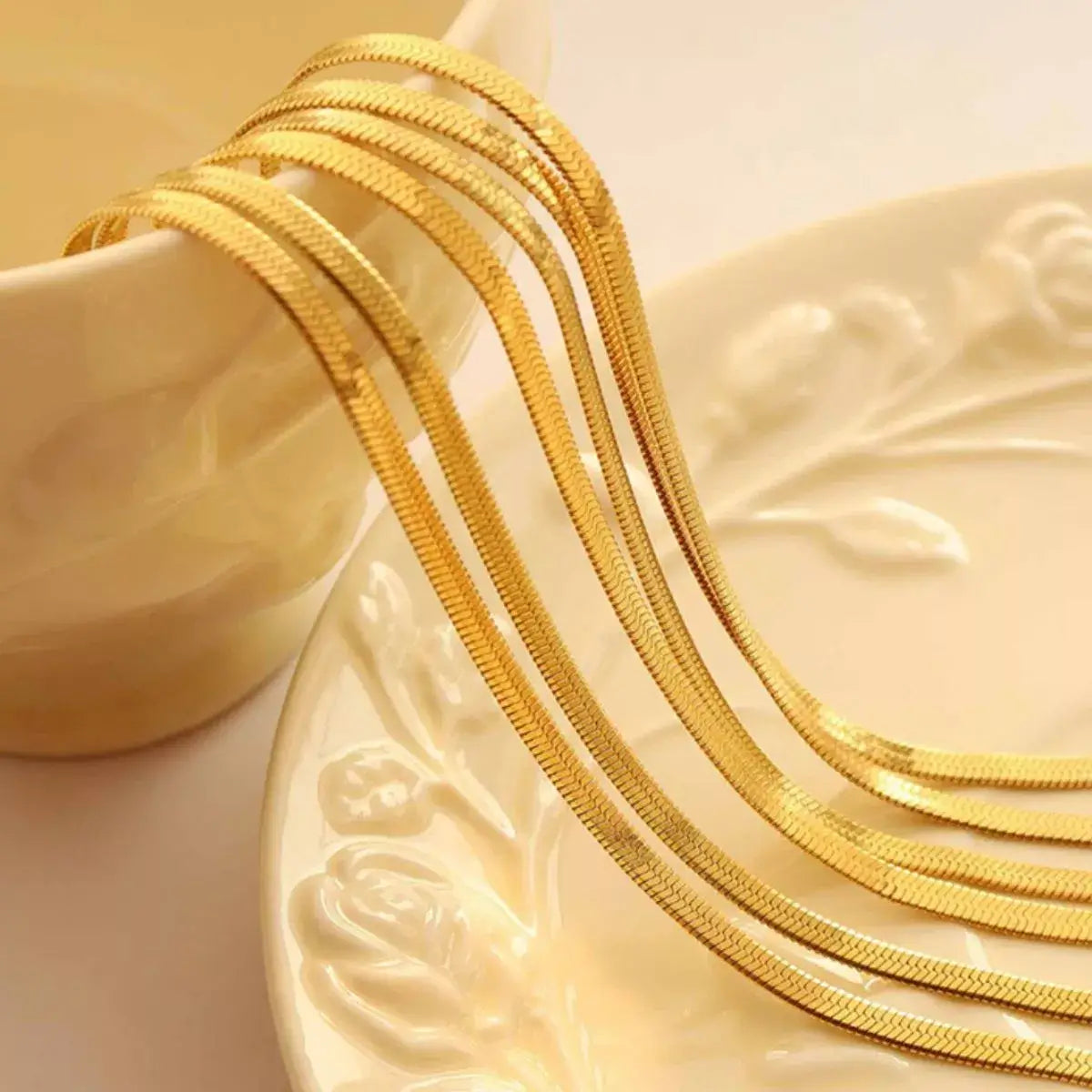 18K Gold-Plated Titanium Steel Necklace