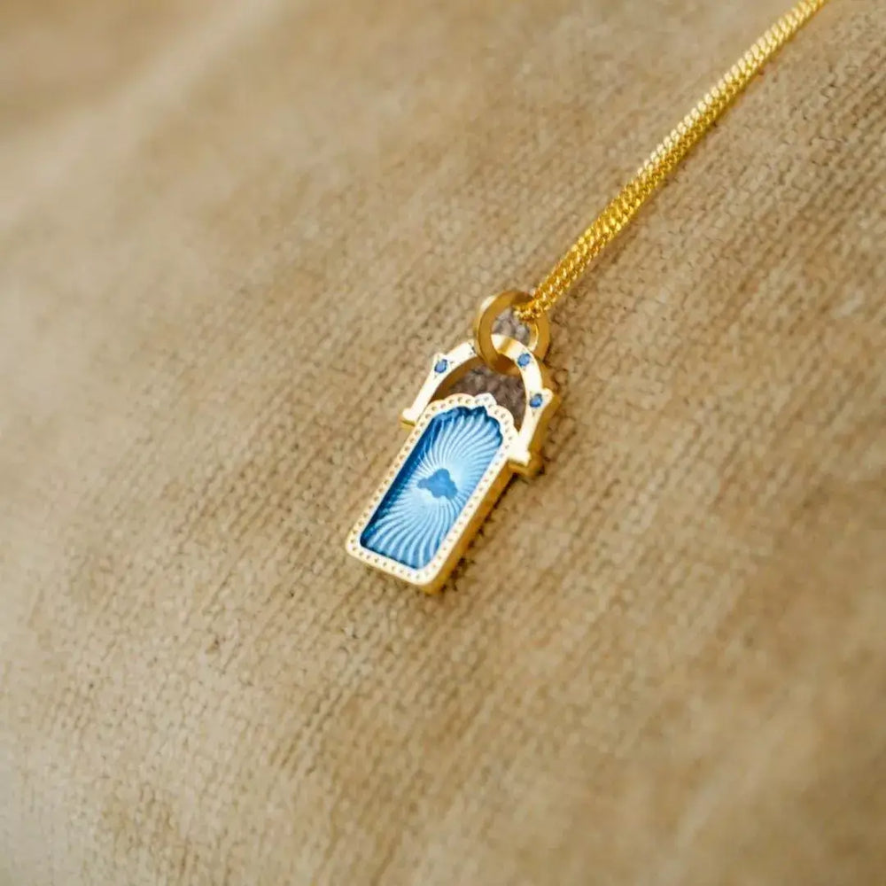 18K Gold-Plated Titanium Steel Pendant Necklace