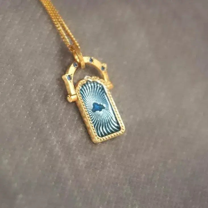 18K Gold-Plated Titanium Steel Pendant Necklace