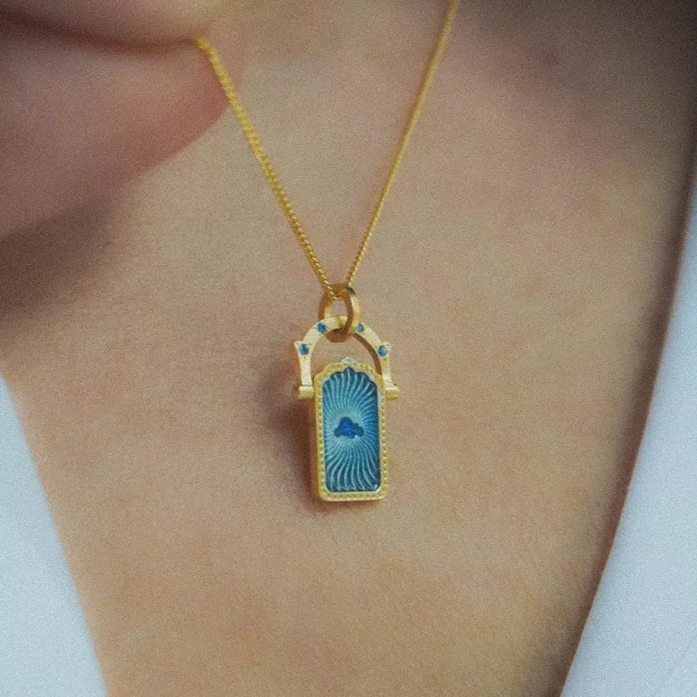 18K Gold-Plated Titanium Steel Pendant Necklace