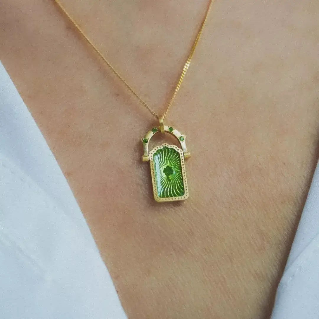 18K Gold-Plated Titanium Steel Pendant Necklace