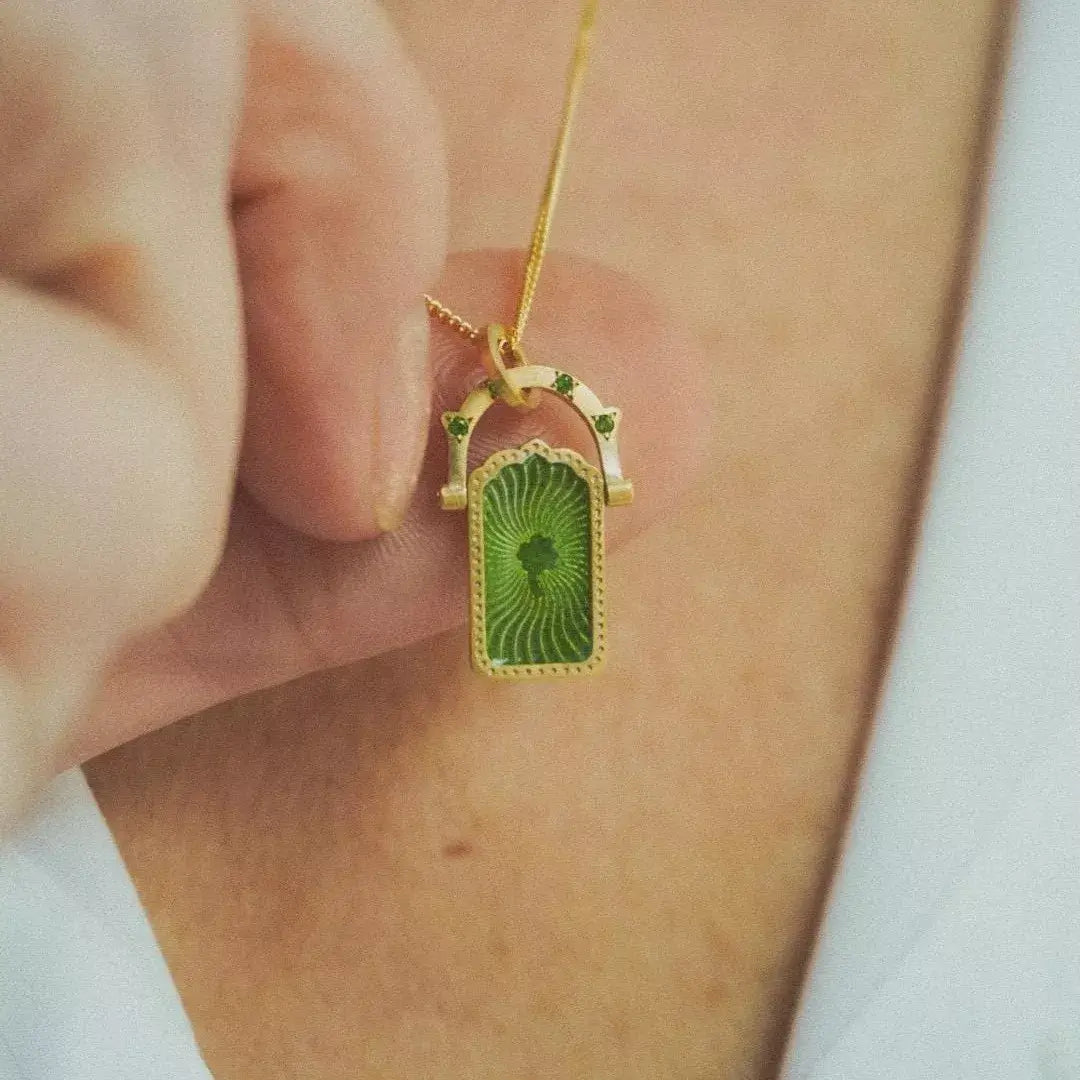 18K Gold-Plated Titanium Steel Pendant Necklace