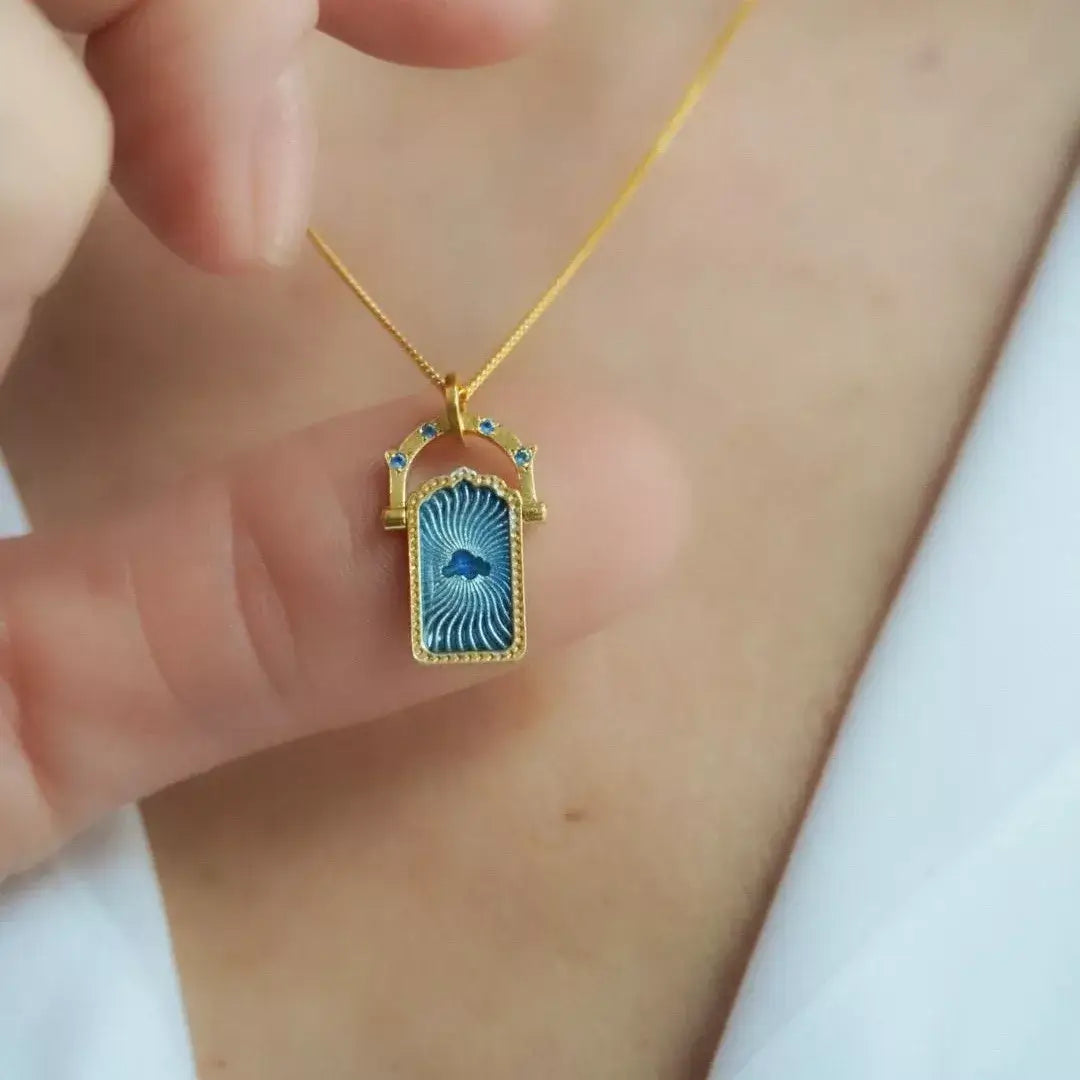 18K Gold-Plated Titanium Steel Pendant Necklace