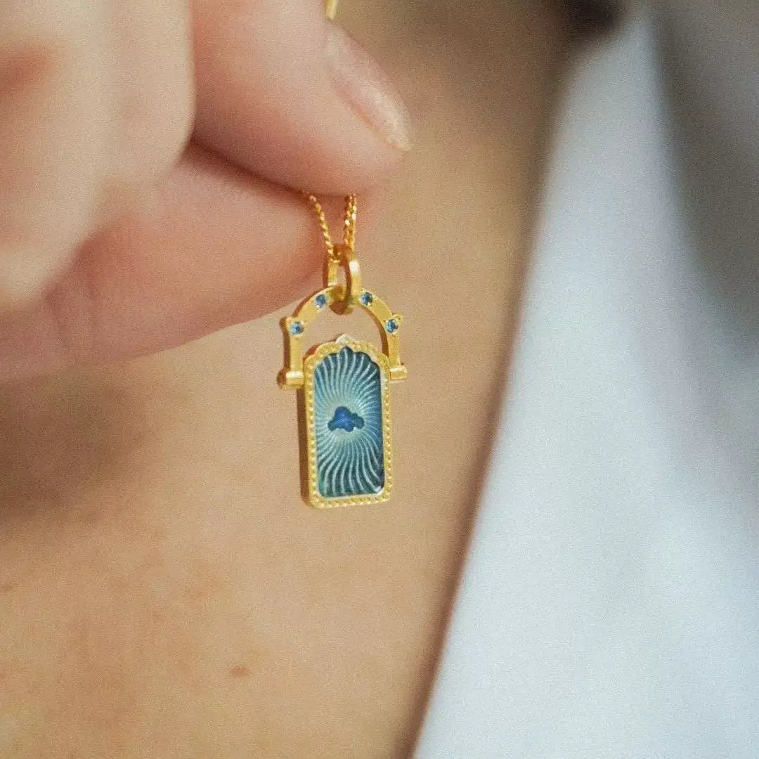 18K Gold-Plated Titanium Steel Pendant Necklace