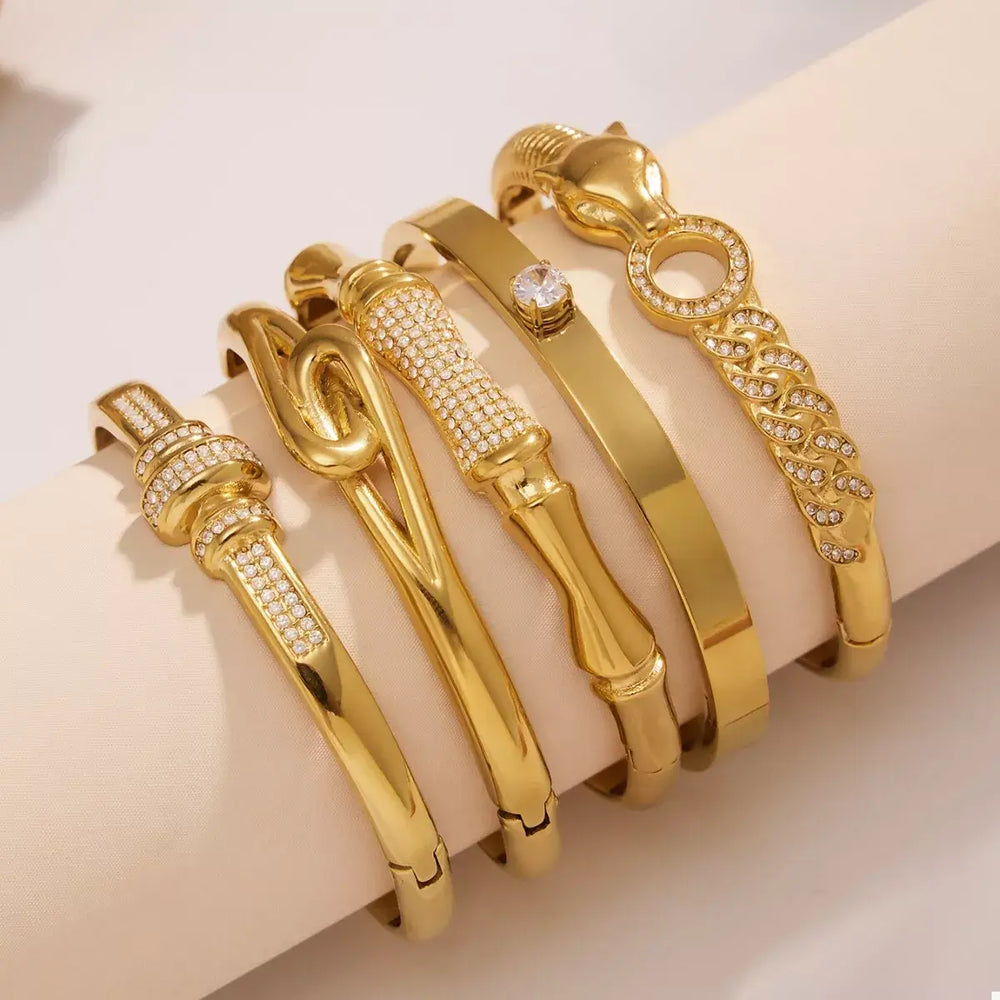 18K Gold-Plated Zircon Bracelet
