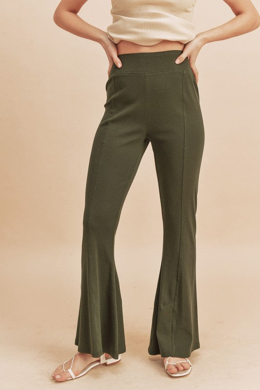 Aemi + Co High Waist Flare Pants
