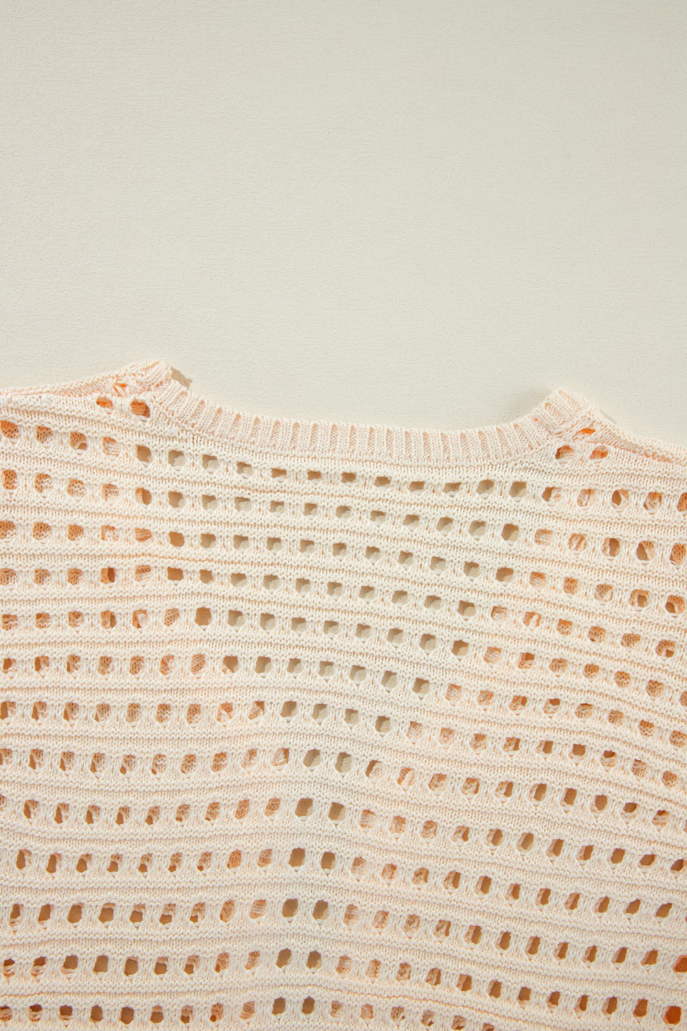 Openwork Open Front Cardigan