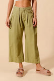 SO ME Mid Rise Wide Leg Chino Pants With Pockets