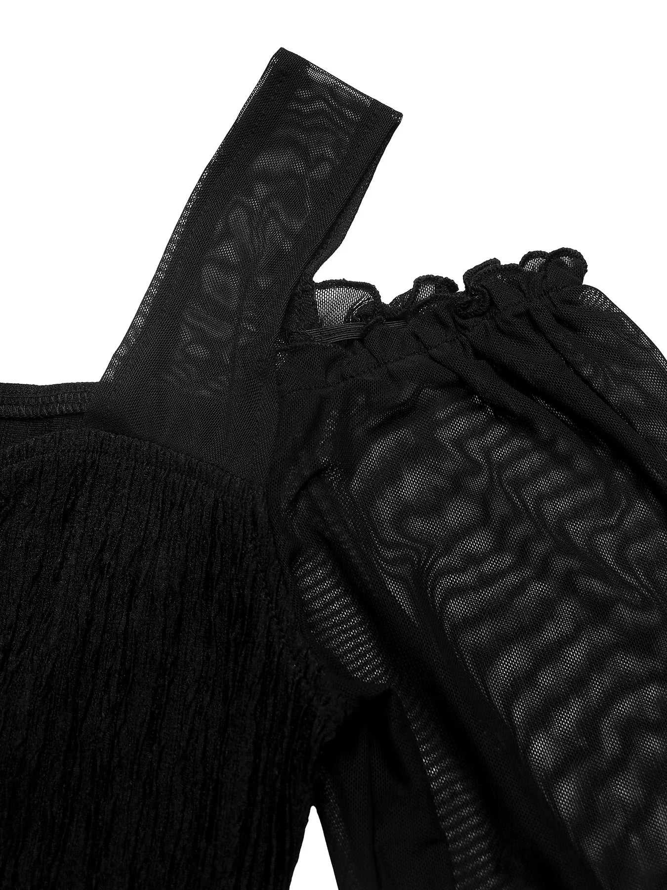 Cold Shoulder Flounce Sleeve Bodysuit