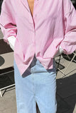 Striped Collared Neck Long Sleeve Shirt