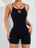 Spaghetti Strap Crisscross Romper