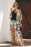 Open Front Leopard Cover-Up