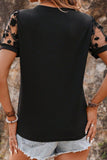 Flora Lace Patchwork Crew Neck Top