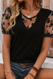 Flora Lace Patchwork Crew Neck Top