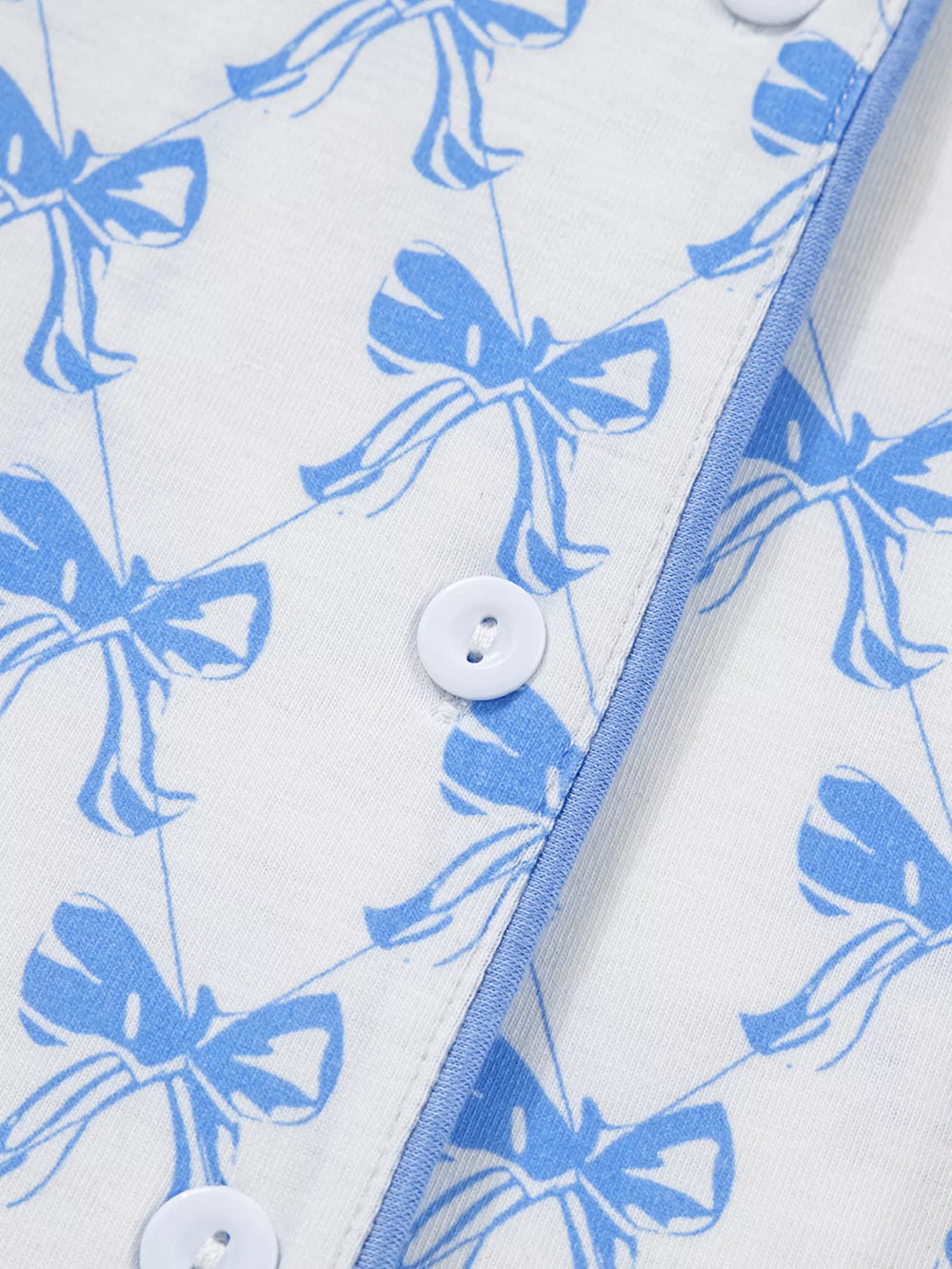 Bow Print Pajama Set – Long Sleeve Shirt & Pants | Felvior