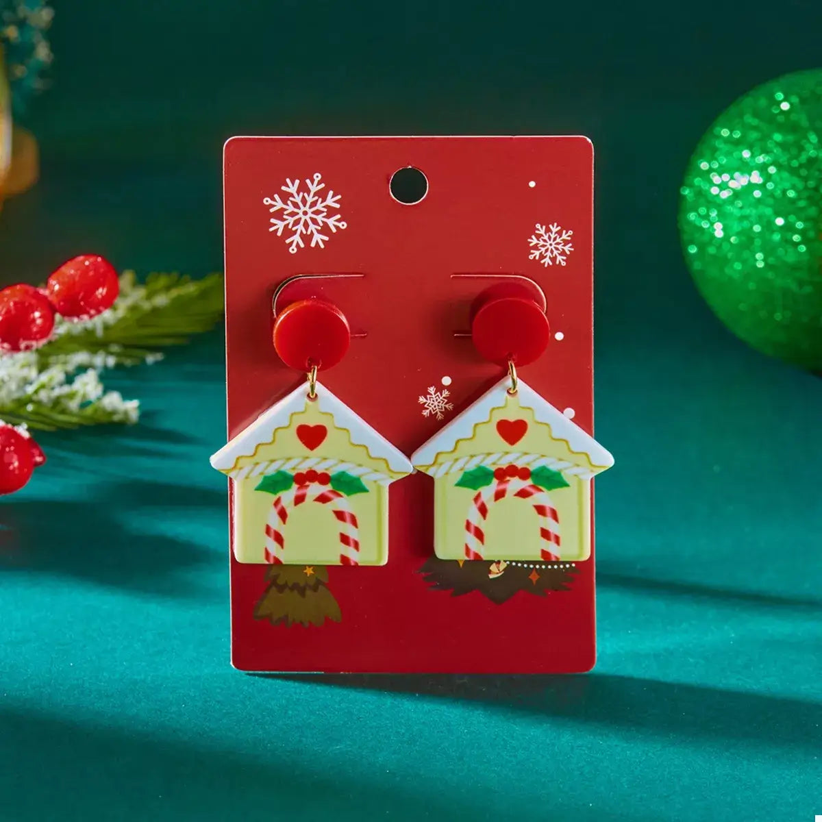 Christmas Acrylic Dangle Earrings