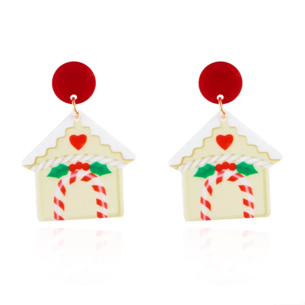 Christmas Acrylic Dangle Earrings