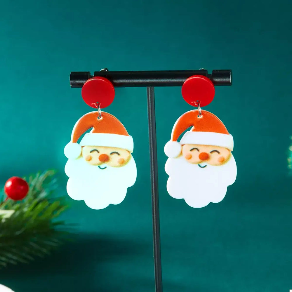 Christmas Acrylic Dangle Earrings