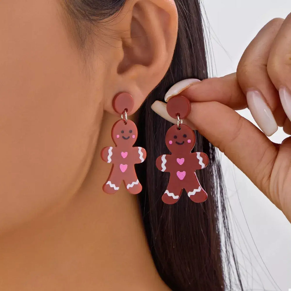 Christmas Acrylic Dangle Earrings