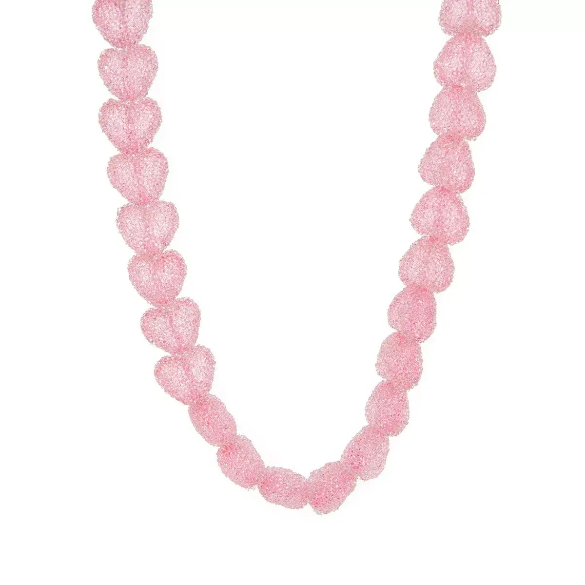 Colorful Resin Heart Necklace - Elegant Jewelry