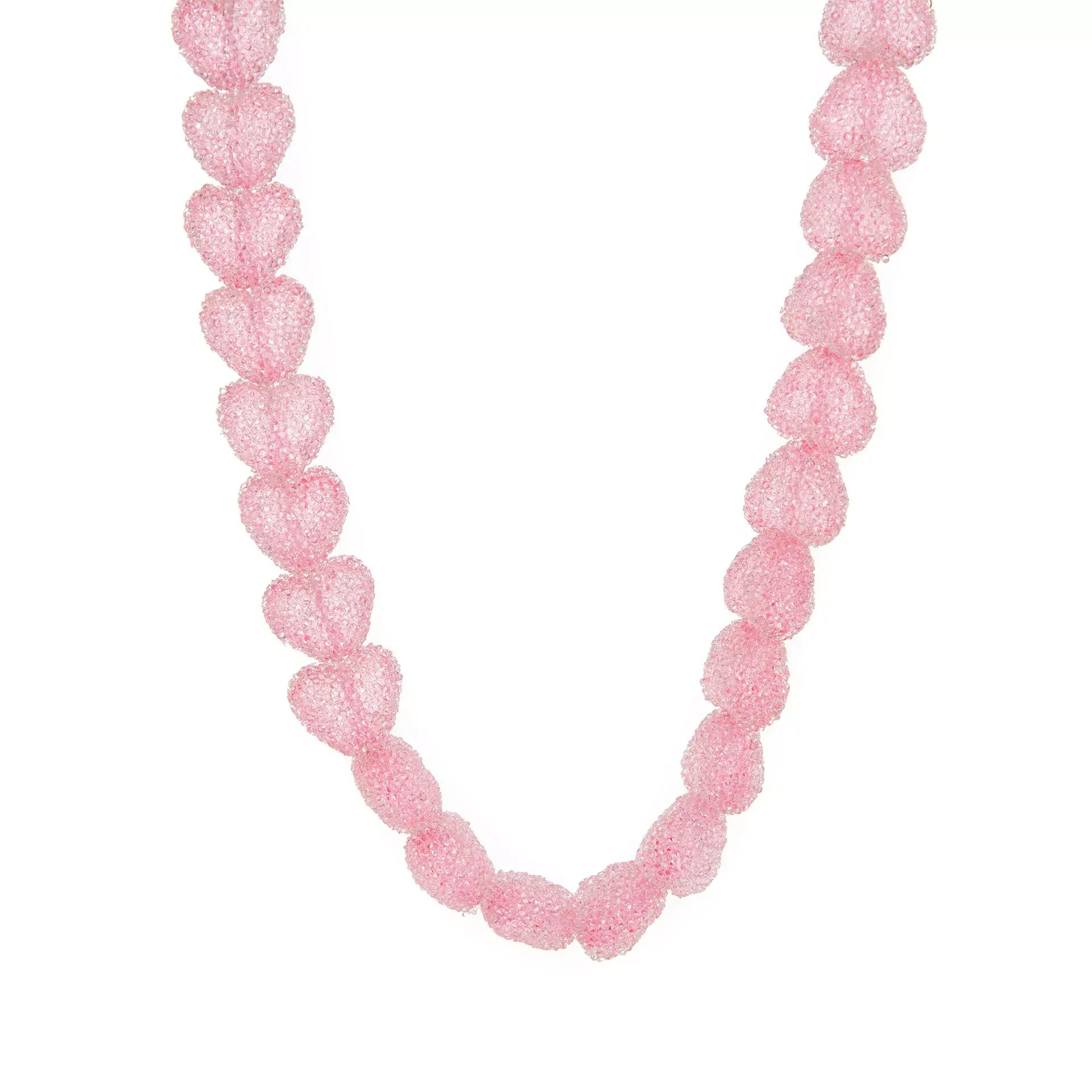 Colorful Resin Heart Necklace - Elegant Jewelry