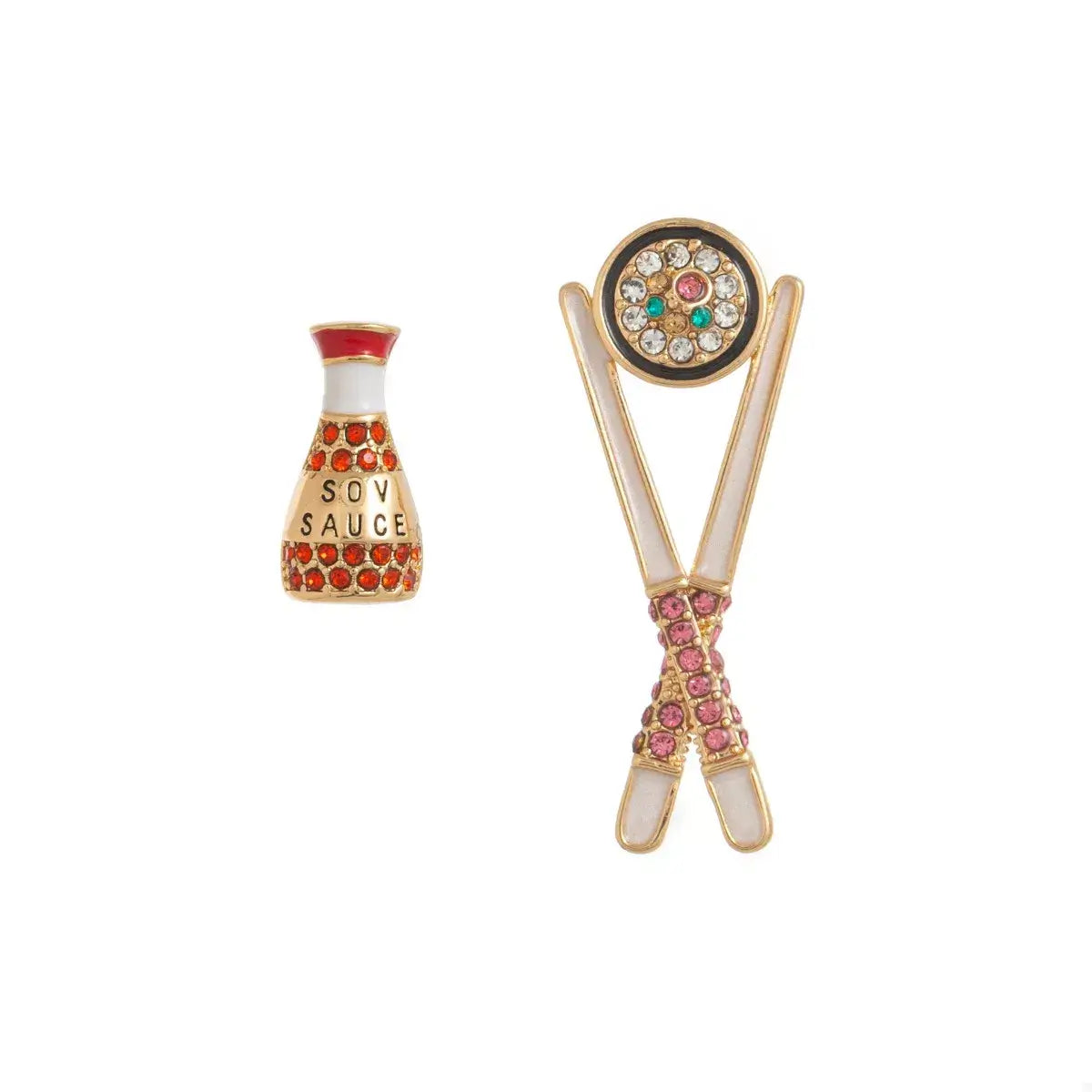 Food Theme Copper Asymmetry Earring