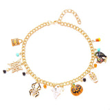 Halloween Charm Necklace with Festive Pendant Collection