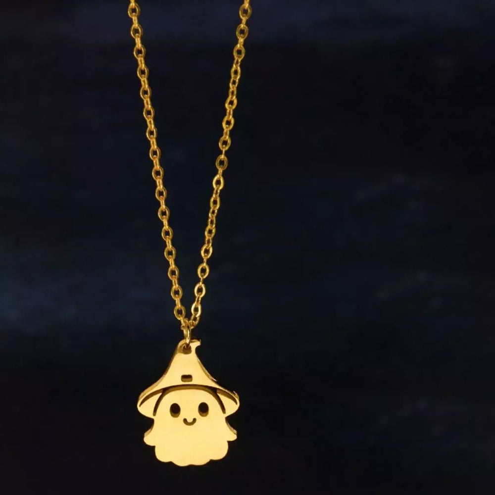 Halloween Ghost Pendant Necklace