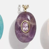 Natural Stone Pendant Necklace - Elegant Jewelry