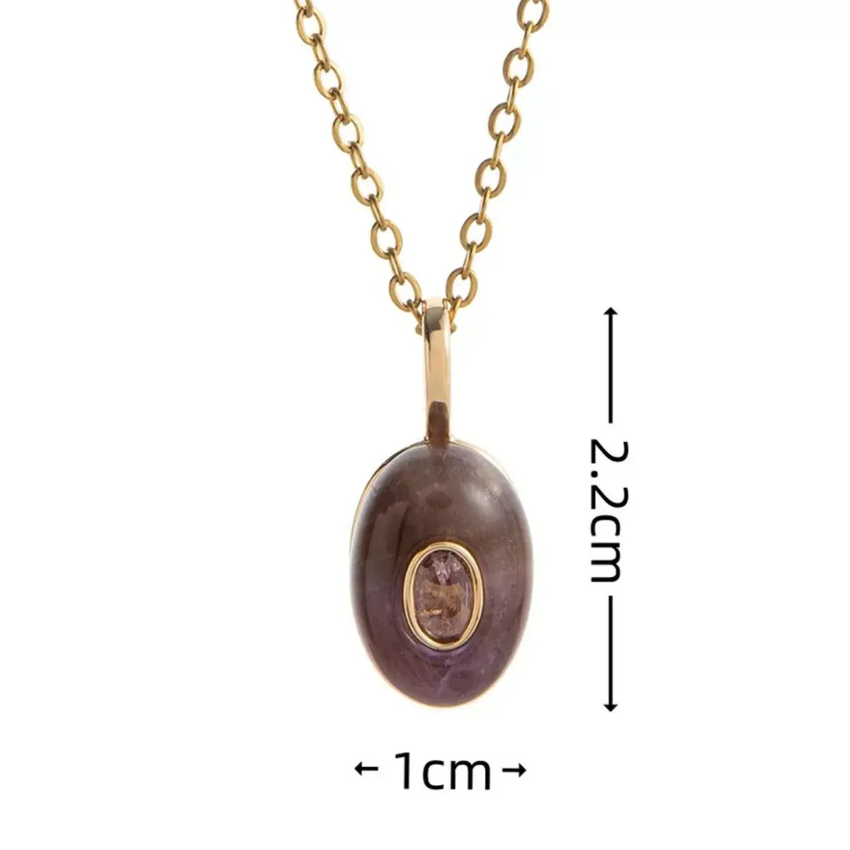 Natural Stone Pendant Necklace - Elegant Jewelry