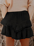 Lovelet Lace Detail Layered Skirt