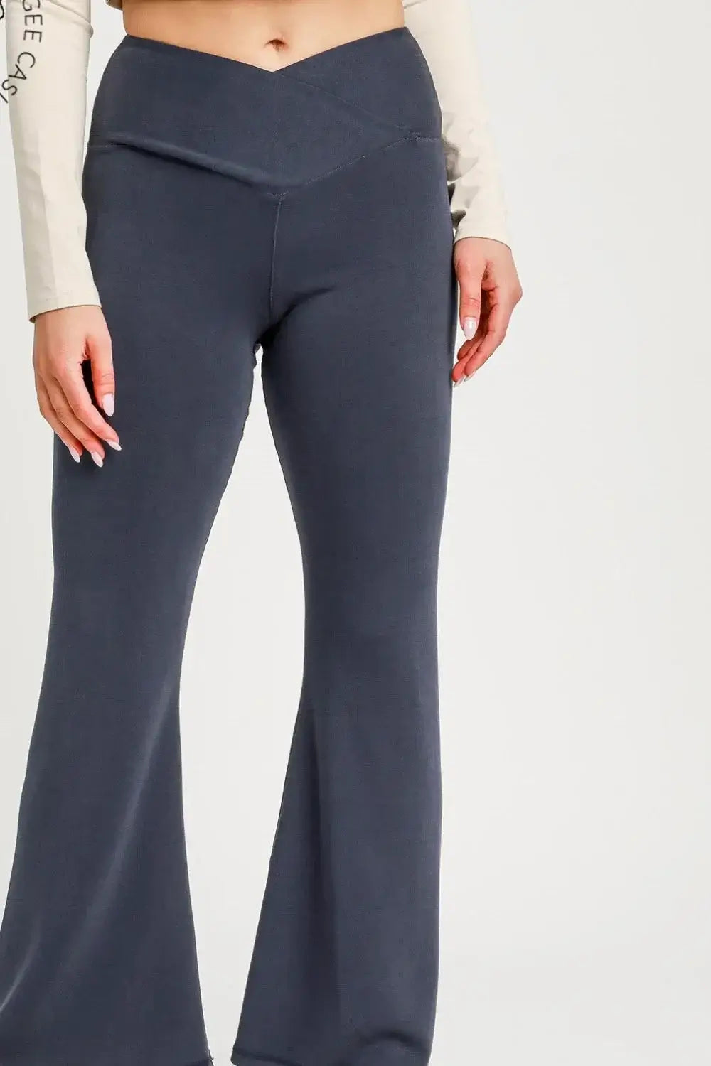 Umgee High-Waisted Flare Leggings
