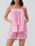 Smocked Square Neck Cami and Shorts Set