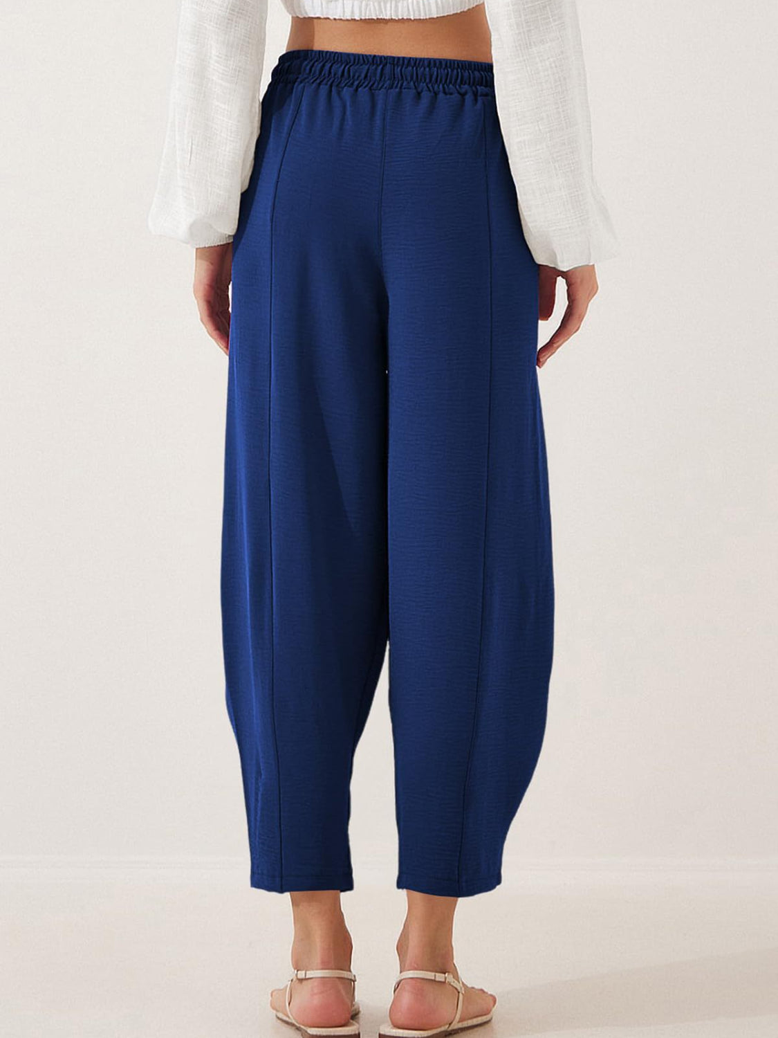 Full Size Drawtising Cropped Jogger Pants Plus Size